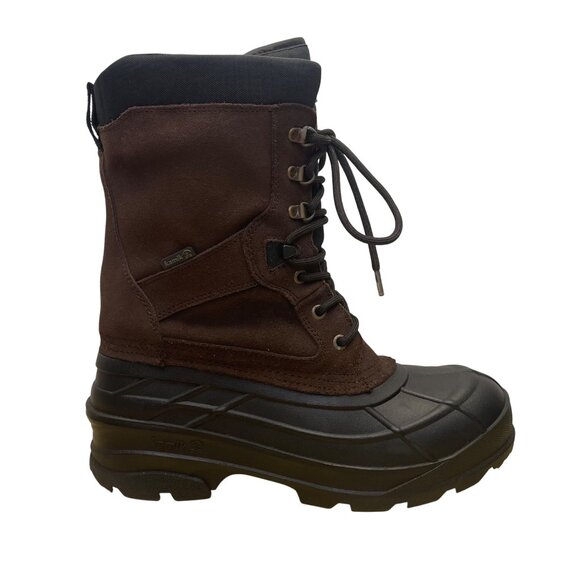 Kamik Men’s Brown Waterproof Insulated Nationplus Winter Snow Boots Size 10 - Picture 1 of 10